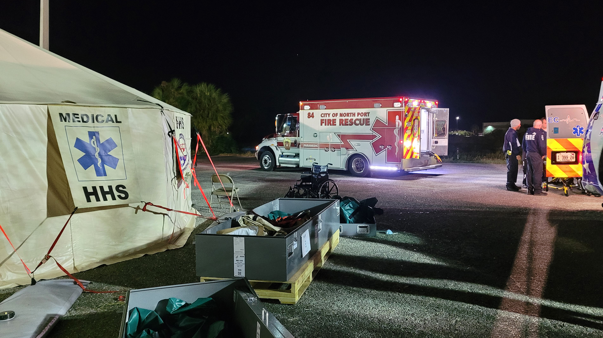 City of North Port Fire Rescue at a HHS NDMS Medical location