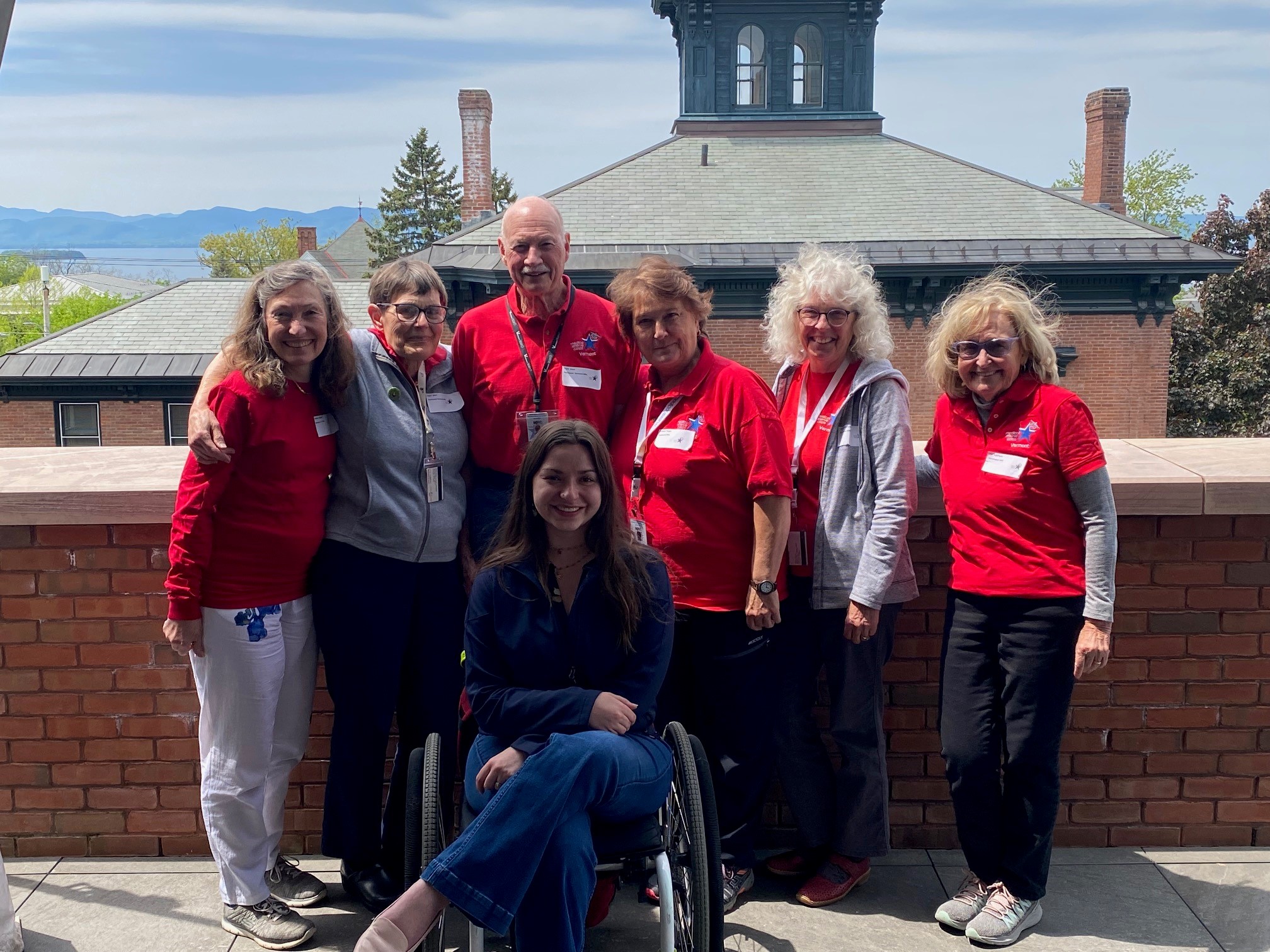 Group photo of Kelley and the Northwest Vermont MRC team