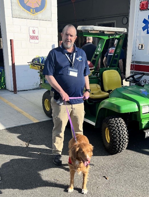 Thom Carney and Skye, Therapy K-9 Handler Team