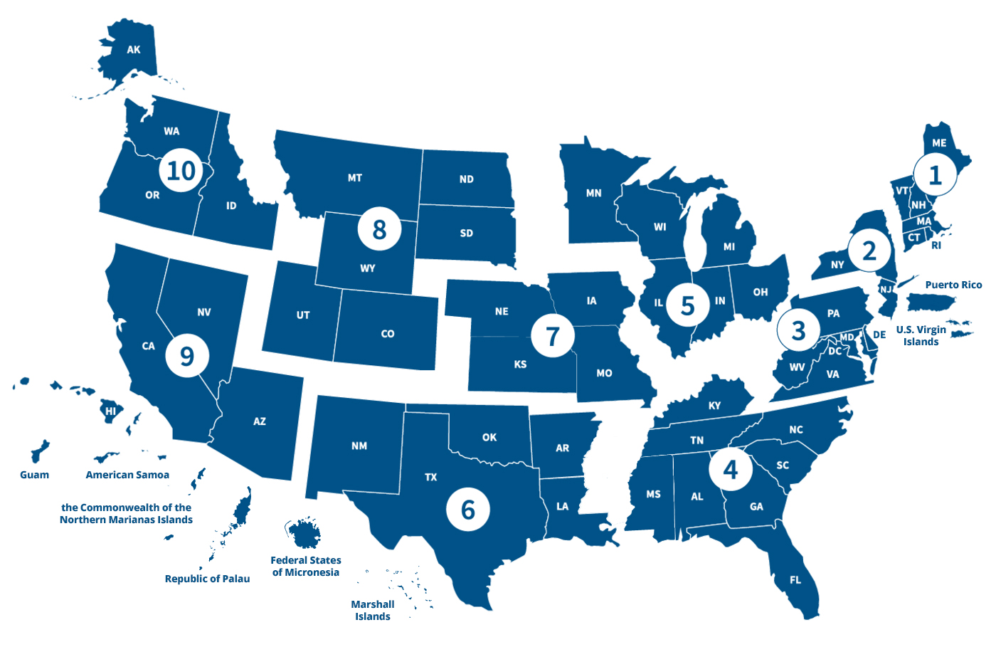 HPP Regions Map