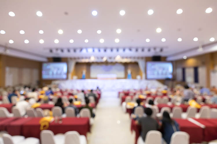 auditorium with an audience